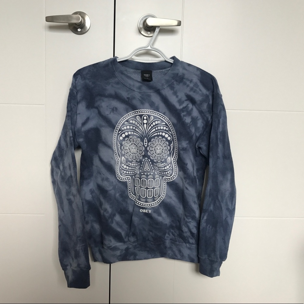 obey tie-dye pullover
